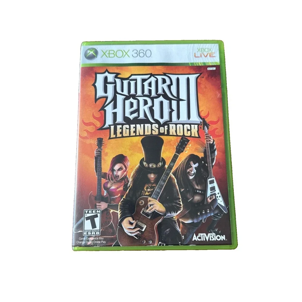 Guitar Hero III: Legends of Rock - Microsoft Xbox 360 - Complete In Box CIB
